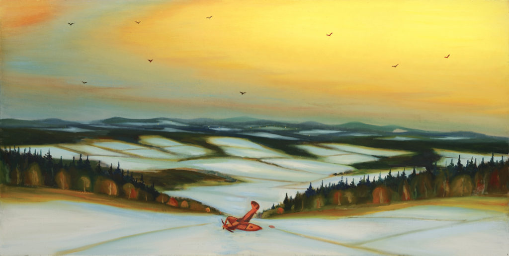 Jaroslav Valečka: Letadlo-2016, 100x200 cm