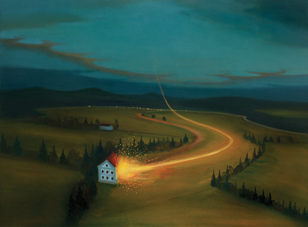 © Jaroslav Valečka: Kulový blesk, 2016, 100 x 135 cm