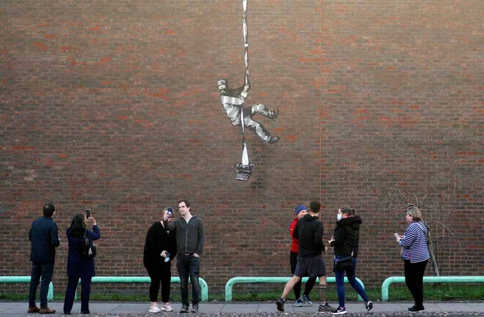 Banksy svým nejnovějším dílem podporuje vznik kulturního centra v městě Reading