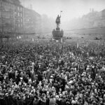 Manifestace po úmrtí J.Palacha 20.1.1969 M.Novotný