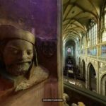 Neobvyklý pohled do katedrály sv. Víta, sv. Václava a sv. Vojtěcha od busty Karla IV.
